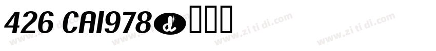 426 CA1978字体转换